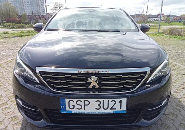 samochody osobowe Peugeot 308 cena 51900 przebieg: 83700, rok produkcji 2019 z Sopot